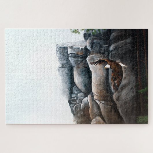 Bald Eagle Flight Rocks Legpuzzel (Horizontaal)