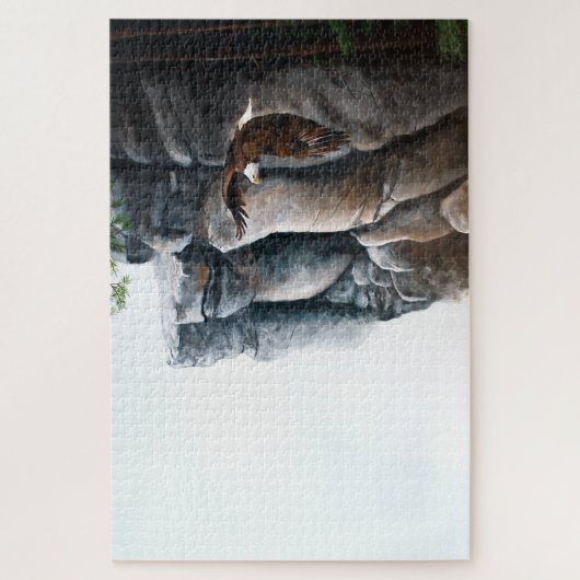Bald Eagle Flight Rocks Legpuzzel (Verticaal)