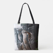 Bald Eagle Flight Rocks Tote Bag (Achterkant)