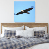 Bald Eagle Flyby Canvas Afdruk (Insitu (Slaapkamer))