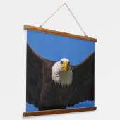 Bald Eagle Flyby Up Close Hangend Wandkleed (Gebogen)