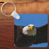 Bald Eagle Flyby Up Close Sleutelhanger (Voorkant)