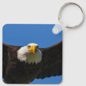 Bald Eagle Flyby Up Close Sleutelhanger (Achterkant)