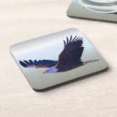 Bald Eagle Flying Bier Onderzetter (Linkerzijde)