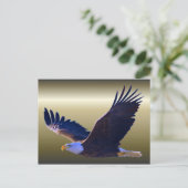 Bald Eagle Flying Briefkaart (Staand voorkant)