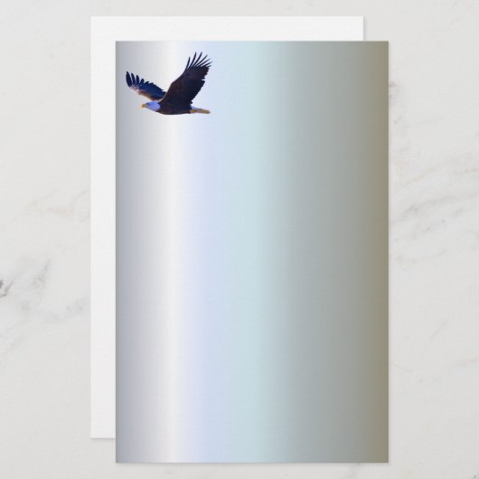 Bald Eagle Flying Briefpapier (Voorkant / Achterkant)