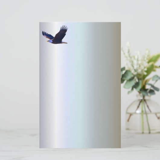 Bald Eagle Flying Briefpapier (Staand voorkant)