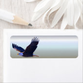 Bald Eagle Flying Etiket (Insitu)