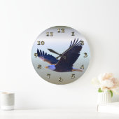 Bald Eagle Flying Grote Klok (Huis)