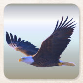 Bald Eagle Flying Kartonnen Onderzetters (Voorkant)