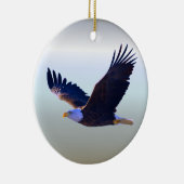 Bald Eagle Flying Keramisch Ornament (Rechts)