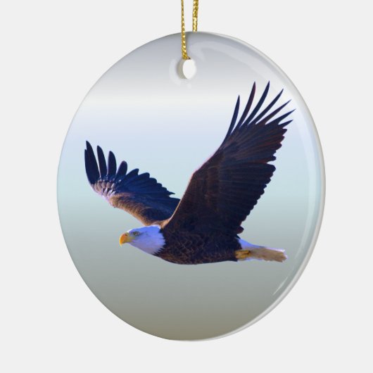 Bald Eagle Flying Keramisch Ornament (Links)