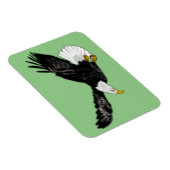 Bald Eagle Flying Magnet Uw Kleuren Magneet (Rechterzijde)