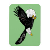 Bald Eagle Flying Magnet Uw Kleuren Magneet (Verticaal)