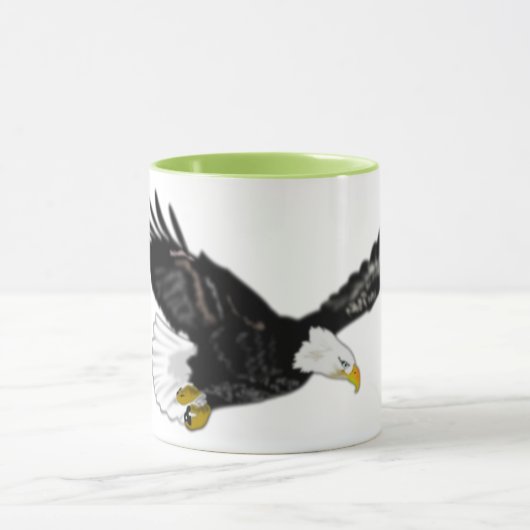 Bald Eagle Flying Mug Gift Mok (Midden)