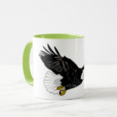 Bald Eagle Flying Mug Gift Mok (Voorkant links)