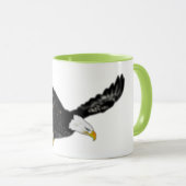 Bald Eagle Flying Mug Gift Mok (Voorkant rechts)