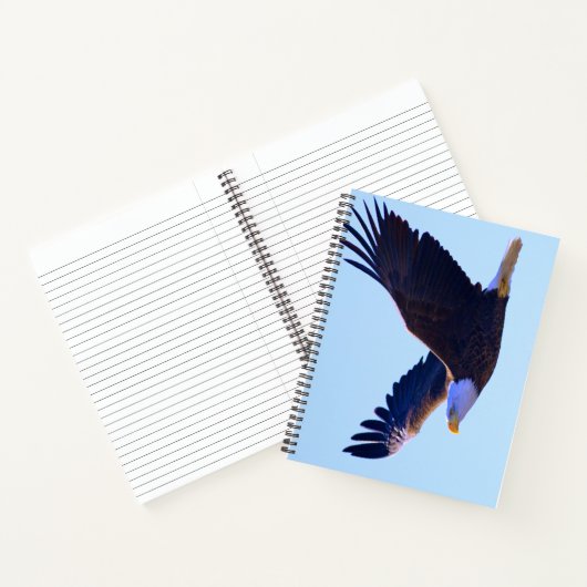 Bald Eagle Flying Notitieboek (Binnen)