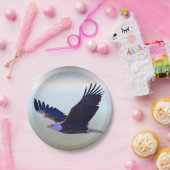 Bald Eagle Flying Papieren Bordje (Feest)