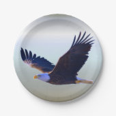 Bald Eagle Flying Papieren Bordje (Voorkant)