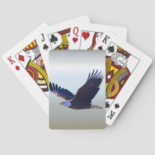 Bald Eagle Flying Pokerkaarten