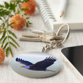 Bald Eagle Flying Sleutelhanger (Zijkant)