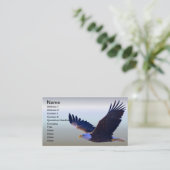 Bald Eagle Flying Visitekaartje (Staand voorkant)