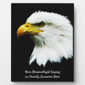 Bald Eagle Foto op Black Fotoplaat (Voorkant)