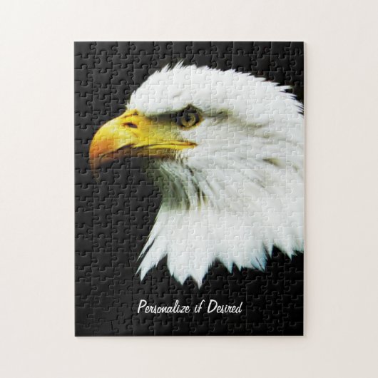 Bald Eagle Foto op Black Legpuzzel (Verticaal)