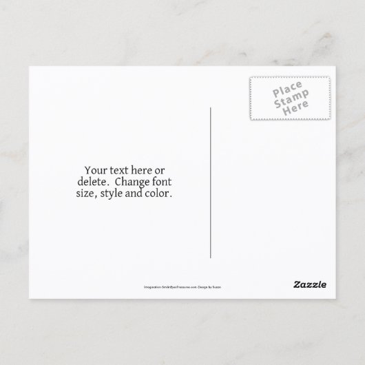 Bald Eagle Full Moon Fantasy Personalized  Briefkaart (Achterkant)