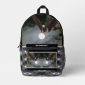 Bald Eagle Full Moon Fantasy - Speciaal Bedrukte Rugzak (Voorkant)