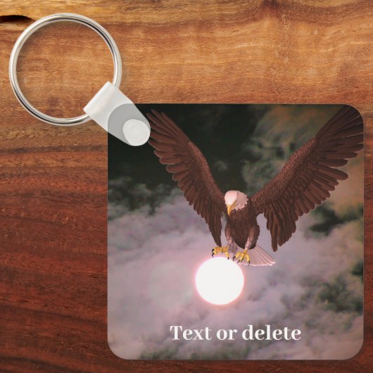 Bald Eagle Full Moon Fantasy - Speciaal Sleutelhanger (Voorkant)
