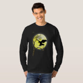 Bald Eagle Full Moon Light Natuur Bird Watting T-shirt (Voorkant volledig)
