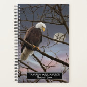 Bald Eagle Full Moon Wildlife Fotografie Planner (Voorkant)