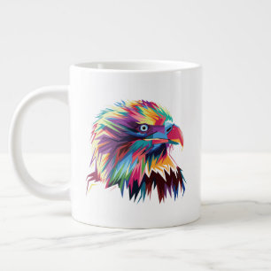 Bald Eagle geometrische prismatische ontwerp-80590 Grote Koffiekop