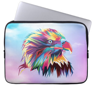 Bald Eagle geometrische prismatische ontwerp-80590 Laptop Sleeve