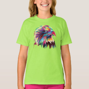 Bald Eagle geometrische prismatische ontwerp-80590 T-shirt