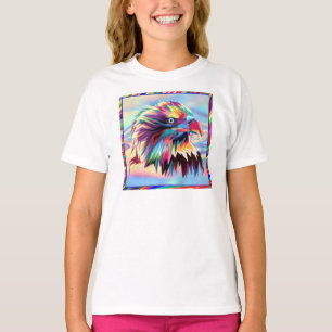 Bald Eagle geometrische prismatische ontwerp-80590 T-shirt