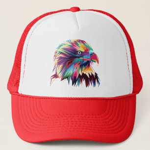 Bald Eagle geometrische prismatische ontwerp-80590 Trucker Pet