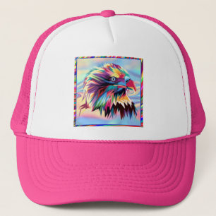 Bald Eagle geometrische prismatische ontwerp-80590 Trucker Pet
