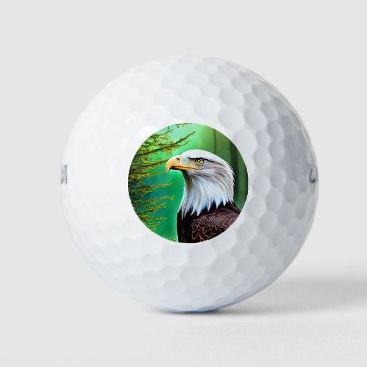 Bald Eagle Golf Ball Golfballen (Voorkant)