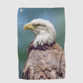 Bald Eagle Golf Towel Golfhanddoek (Voorkant)