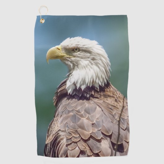 Bald Eagle Golf Towel Golfhanddoek (Voorkant)