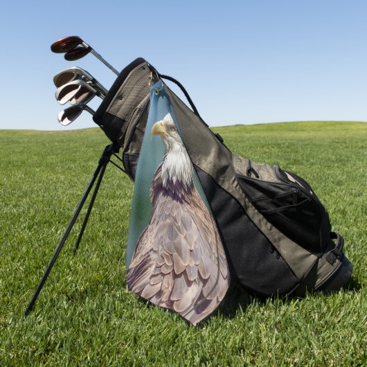 Bald Eagle Golf Towel Golfhanddoek (Groen)