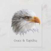 Bald Eagle Grace & Rapicity aanpasbaar Briefkaart (Voorkant)
