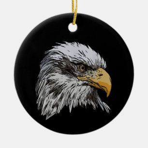 Bald Eagle Graphic Amerikaans Nationaal Symbool Di Keramisch Ornament