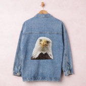 Bald Eagle Grappig Gezicht Fine Art Fotografie Denim Jacket (Hangar)