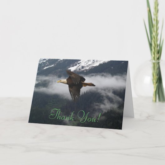 Bald Eagle Gratitude Wildlife Thank You Card Bedankkaart (Voorkant)