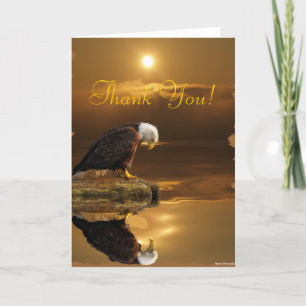 Bald Eagle Gratitude Wildlife Thank You Card Bedankkaart