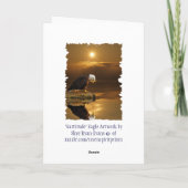 Bald Eagle Gratitude Wildlife Thank You Card Bedankkaart (Achterkant)